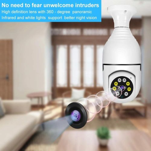 E27 Socket Lamp Holder HD 1080P 360 Panoramic CCTV Wifi IP Camera PTZ Bulb Camera