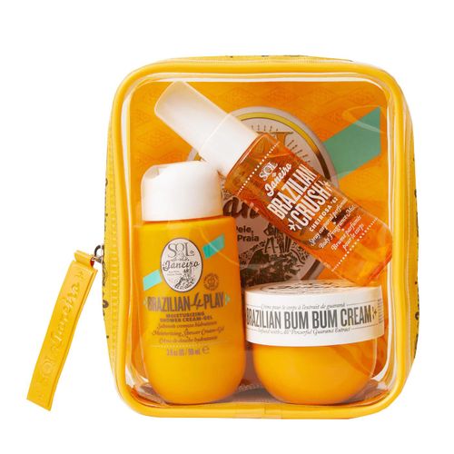 Bum Bum Jet Set Kit Travel Trial Gift Cream Pouch Body Wash Bag Shower Gel Cheirosa 62 Perfume Mist Mini