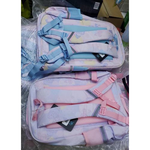 Kids Cartoon Themed Travel Bag Hard Protective Lining Backpack with Side Pockets