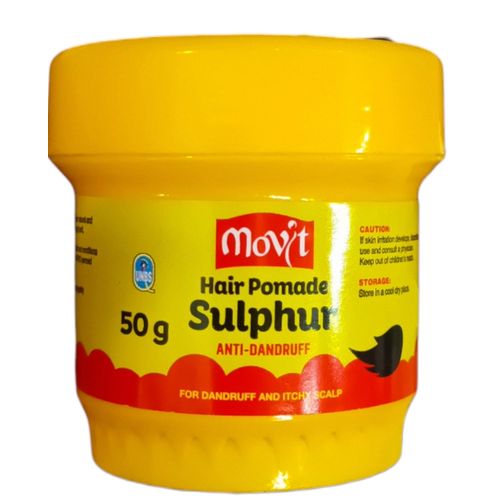 Hair Pomade Sulphur ANTI-DANDRUFF ITCHY SCALP NATURAL TREATED jm