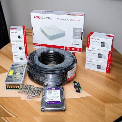 6 1080P Full HD 2MP Superior Monitoring Reliable Coverage CCTV Cameras Complete System Kit with 8 Channel DVR +500GB Harddisk