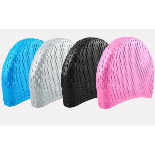 Unisex Adult Swimming Caps for Short/Long Hair to Keep Hair Dry, Waterproof Bathing Caps for Swimming