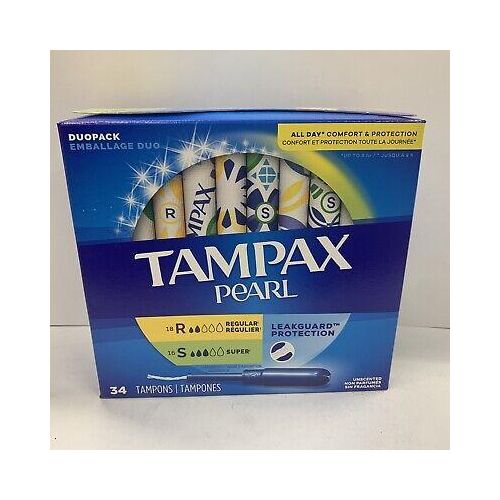 Radiant Tampons With LeakGuard Braid Super Absorbency Unscented 38 Count