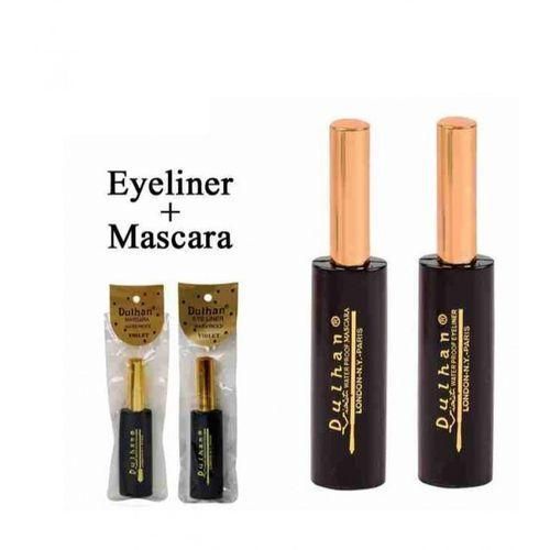 Dulhan 2 Pcs - Long Lasting Liquid Eyeliner Eye Liner and Mascara