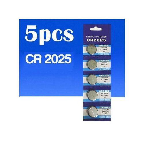 Buy now 5pcs CR2025 3V Battery Watch Remote Button Cell CR 2025 Batteries