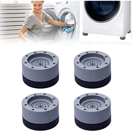 Anti Vibration Pads for Washing Machine Washing Machine Feet Pads Shock Absorber Noise Cancelling Washing Machine Rubber Pads Washing Machine Anti Vibration Pad with Tread Grip-4pcs