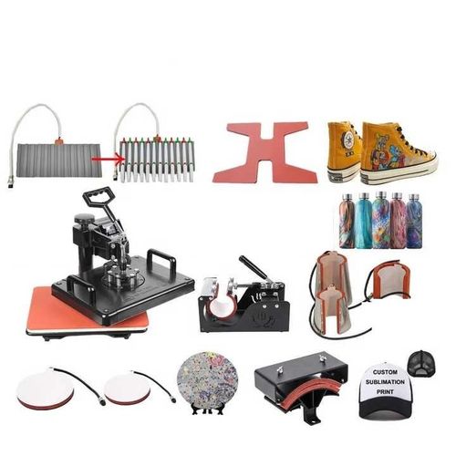 10 in 1 Combo Heat Transfer Machine Sublimation Heat Press Machine for MugHatTshirtPlate