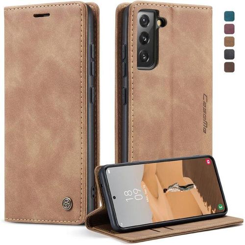 Wallet Case For Samsung Galaxy S21 Plus , Matte Texture Retro PU Leather