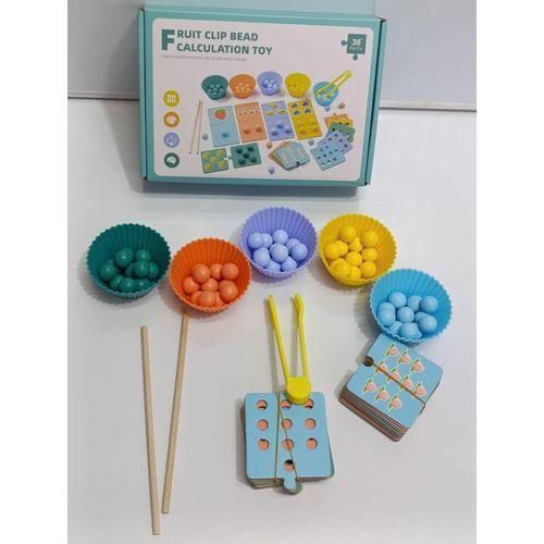 Fruit and Colour Classification Calculation Educational Learning Toy for Kids Early Cognitive Development Montessori Sorting Game for Toddlers Preschool