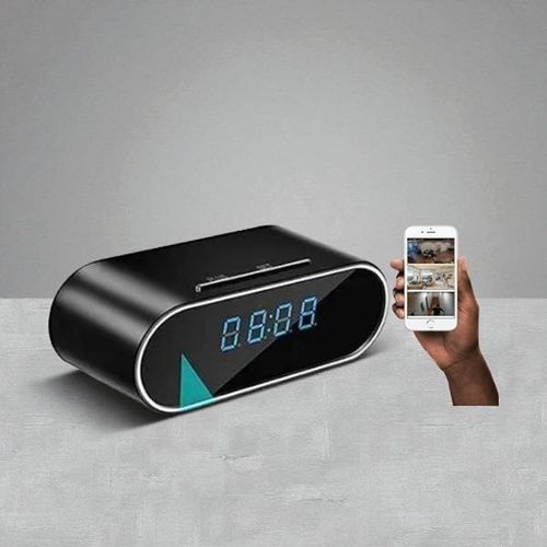 Top Quality Mobile Access 1080P Full HD 4K WiFi Alarm Table Clock Hidden Spy Camera