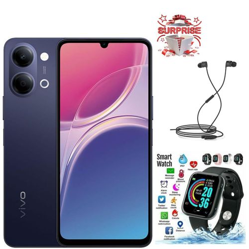 Y05 674 Display 64GB ROM 4GB RAM Up to 8GB RAMBattery 6500mAh Dual Sim Free 1 Year Warranty EARPHONESWATCH