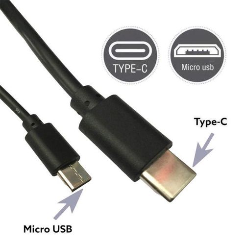 Type C to Micro USB Male OTG Charging Cable