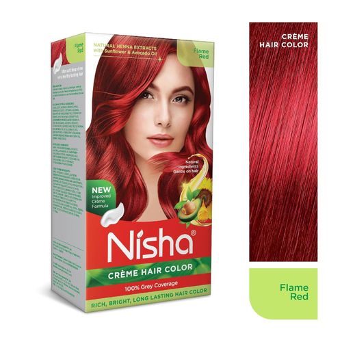 Creme Hair Color Flame Red