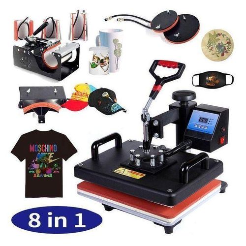 Swing Away 8 in 1 Heat Press T Shirt Transfer Digital Industrial Business Home Custom Design