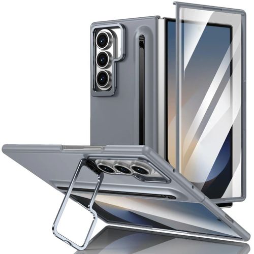 Slim hard pc with inbuilt styles pencamera stand and HD front screen protector for Samsung Z fold 5