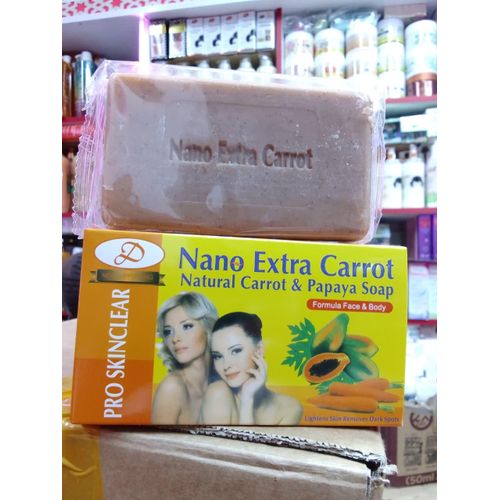 Extra Natural Carrot & Papaya Soap - 250g