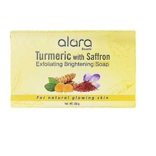 Alara Turmeric with Saffron Exfoliating Brightening Soap for natural Glowing Skin