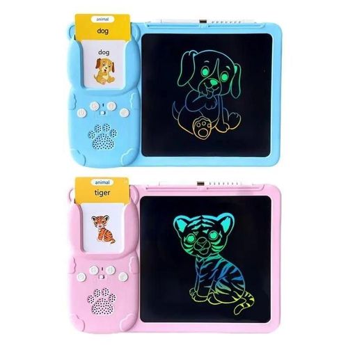 Educational Flash Card Learning Machine with LCD Writing Board