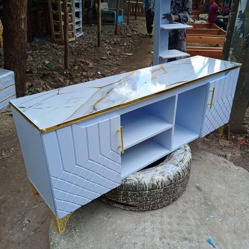 Mid-Century Modern TV Stand for TVs up to 65 Wood TV Console Media Cabinet with Drawer Sliding Door Storage Cabinet Open Shelf Home Entertainment Center for Living Room and Bedroom