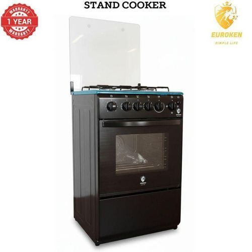 3gas +1 Electric Hotplate Standing Cooker with Electric Oven Stainless Top