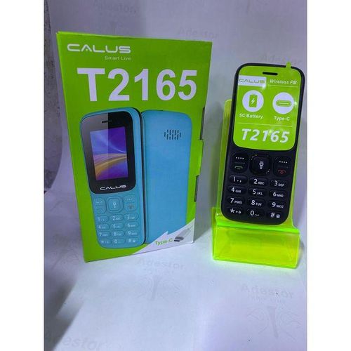 T2165 Kabambe Classic Dual SIM Phone with Type-C Charging, Wireless FM, Torch, Loudspeaker, Expandable Memory, and Long Battery Life feature button phone featured phones