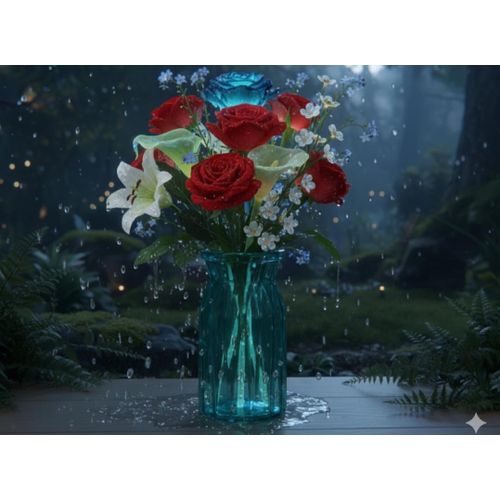 Diamond vase mini coloured