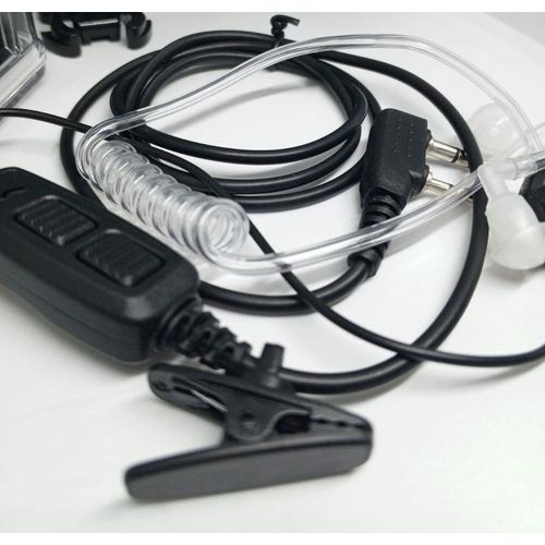 FBI Surveillance Style Radio Headset with Clear Tube for Security Teams