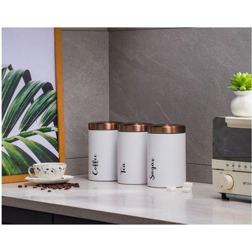 3PCs Canister Set for Sugar, Tea and Coffee