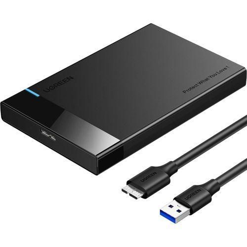 US221 USB 3.0 to 2.5 Inch SATA Hard Drive Enclosure – External HDD/SSD Case Adapter for Laptop & PC