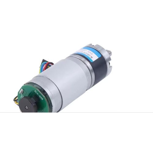 24V DC Geared Motor with Encoder 1540RPM High Torque Encoder Motor (600CPR) for Robotics, CNC & Automation