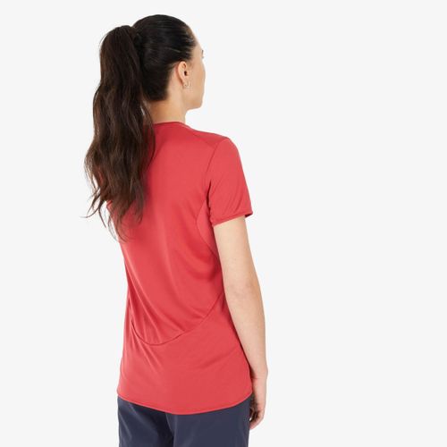Womens Mountain Walking Short-Sleeved T-Shirt MH100