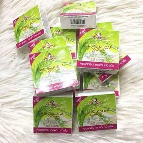 6 Pcs Rice Milk Soap Collagen 60g X 6