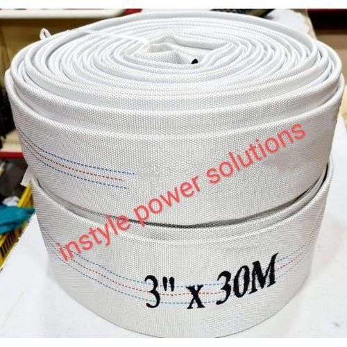 Pvc 3 inch by 30 m white canvas delivery pipe