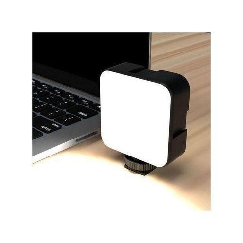 LED VIDEO LIGHT VIDEO CONFERENCE 5600K LIGHTING CUBE FOR LAPTOP COMPUTER WEBCAM LIGHT WITH CLIP 1/4 THREAD PORT COLD SHOE FOR LIVE STUDIO PHOTOGRAPHER MAKEUP VLOGER ZOOM CALL