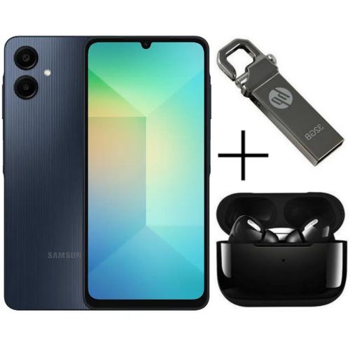 A06, 6.7'', 4GB RAM + 128GB ROM, 5000MAH, Dual Sim, 50MP - Black + Free Gifts