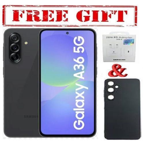 Galaxy A36 5G, 6.7", 256GB + 8GB RAM (Dual SIM), 5000mAh, Awesome black