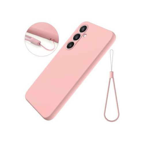 Soft Silicone Back Cover for Samsung Galaxy S24 - Pink, anti-fingerprint, anti-scratch, durable silicone case