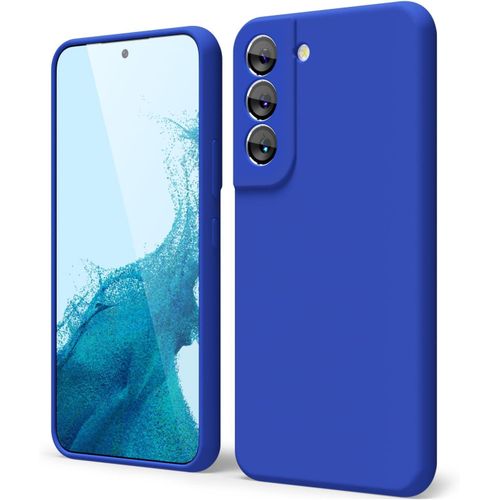 Soft Silicone Slim Fit Cover Anti-Scratch Shockproof Case for Samsung Galaxy S22 - Blue