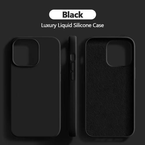 Phone Case For Silicone Case For Iphone 14 Pro Max Case (Black Hard Cover)