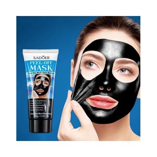 Sadoer Peel-off Black Mask Dead Sea Mud Rich Minerals Clean Oil Control Blackheads Bright Skin 100g