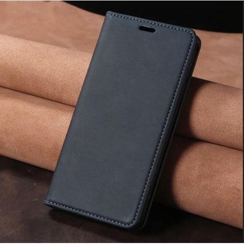 Samsung Galaxy F15 Premium PU Leather Wallet Flip Case with Kickstand Card Holder Magnetic Closure Black