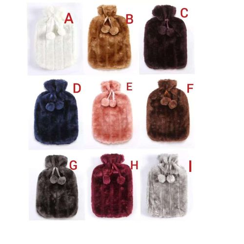 Fabric Covered 2 Litre Hot Water Bottle Bag