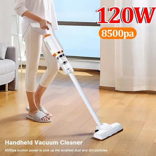 120W Electric Handheld Vacuum Cleaner, Cordless Sweeper, Car Vacuum Cleaner, 8500Pa Powerful Suction, Household Floor Dust Cleaner