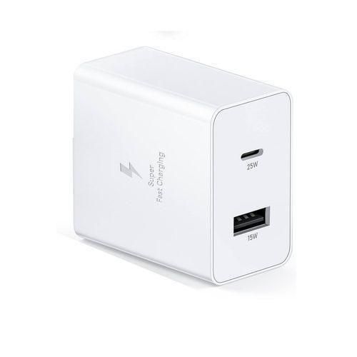 35W Dual Port Fast Charger header adapterk 35w max USB-C and 15w max USB-A Adapter for All