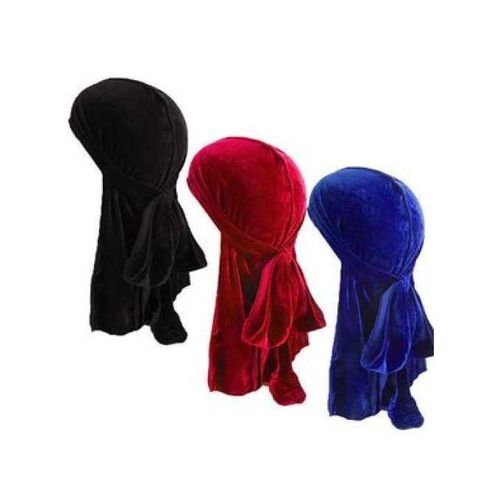 3 pcs Velvet Durag