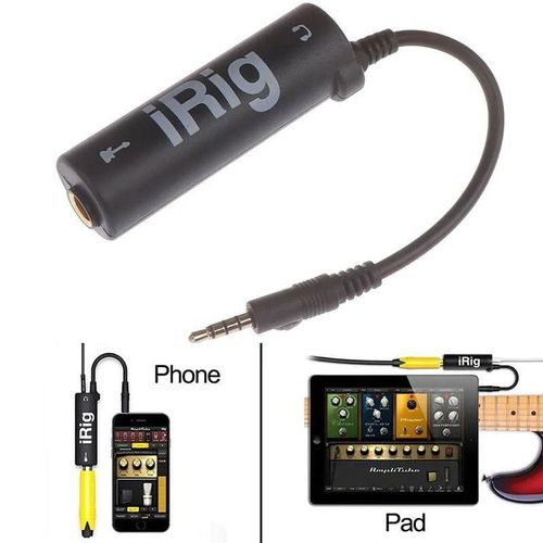 iRig Guitar Cable Adapter – Plug & Play Interface for Smartphone Guitar Effects