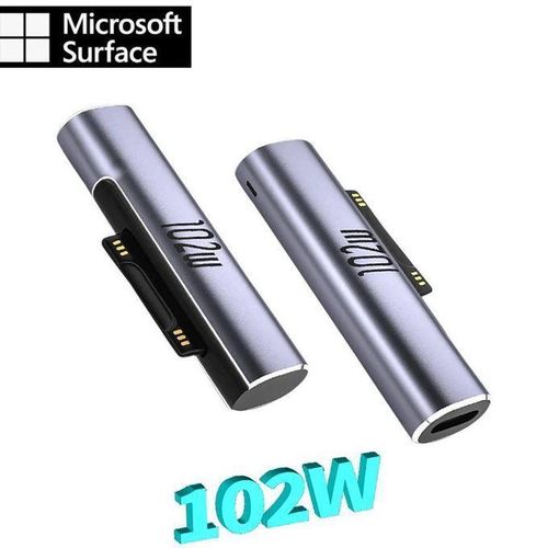 Microsoft Surface computer plug converter, magnetic power adapter, type-C charger, 102W PD