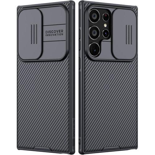 Nilkin Galaxy S24 Ultra Case With Camera Cover, CamShield Pro For Samsung S24 Ultra 5G Phone Case, Slim Fit Thin Shockproof Cover (6.8 Inch) (Black)