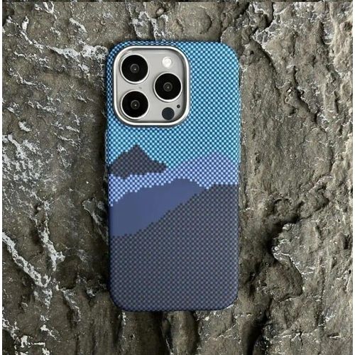 IPHONE 16PROMAX CARBON FIBRE TRIBAL MAGSAFE CASE SLIM DURABLE AND STYLISH PROTECTION WITH MAGNETIC COMPATIBILITY