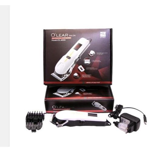 OLEAR SALON Professional Cordless Rechargeable Hair Trimmer Clipper Shaving Machine Kinyozi With Battery LCD Display
